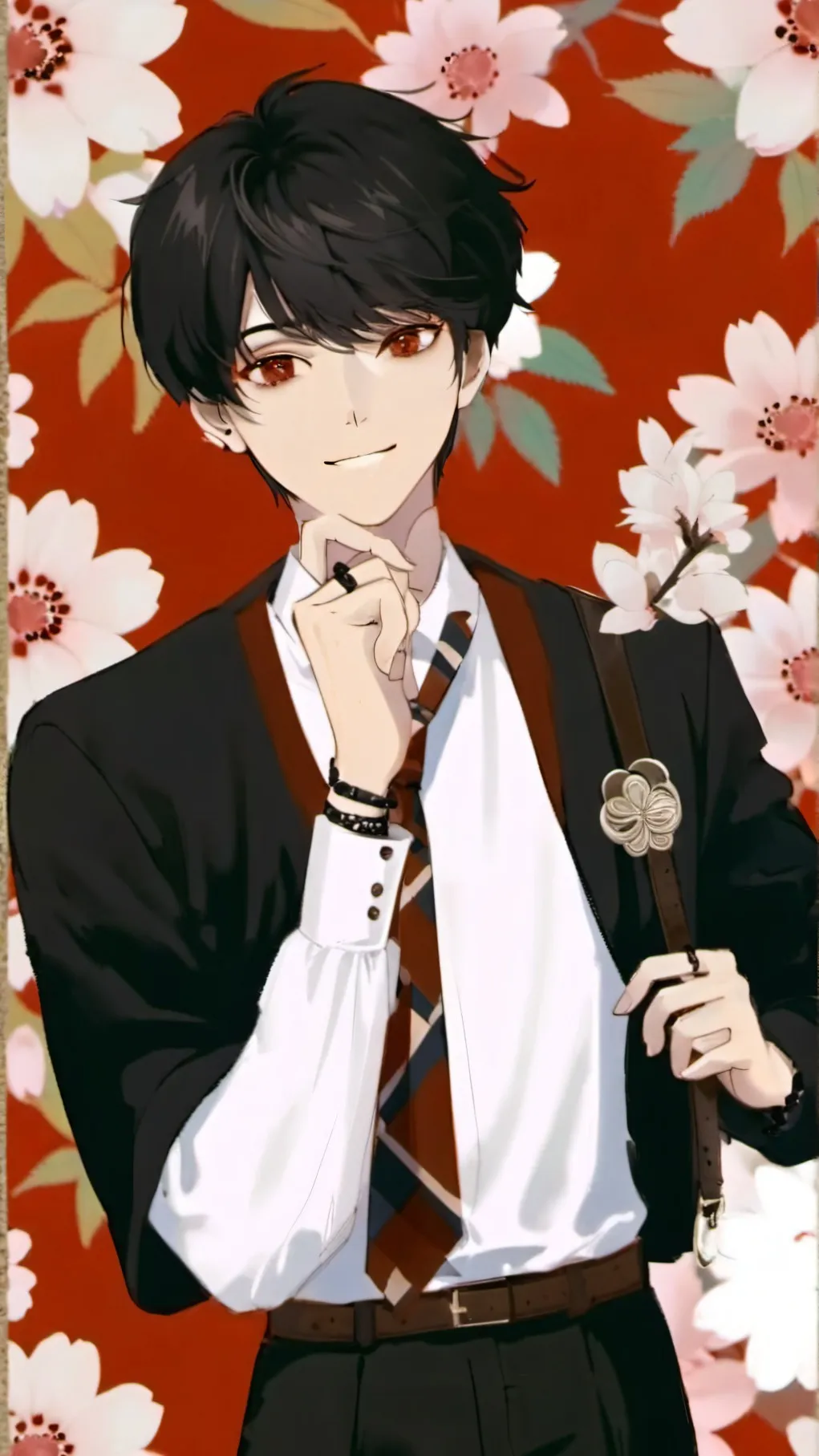 ai character: ┗|｀O′|┛haru┗|｀O′|┛ background