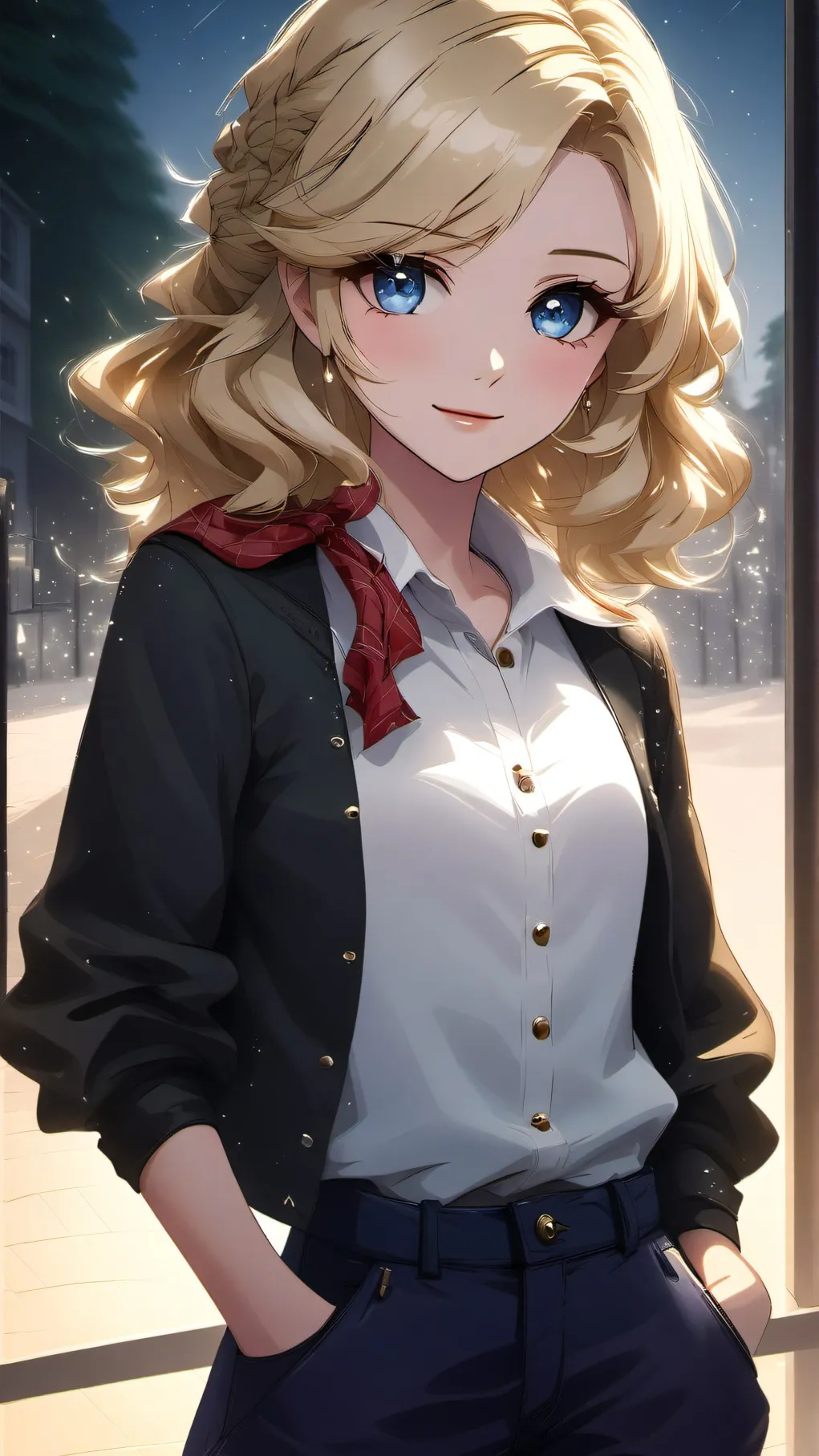 ai character: stella background