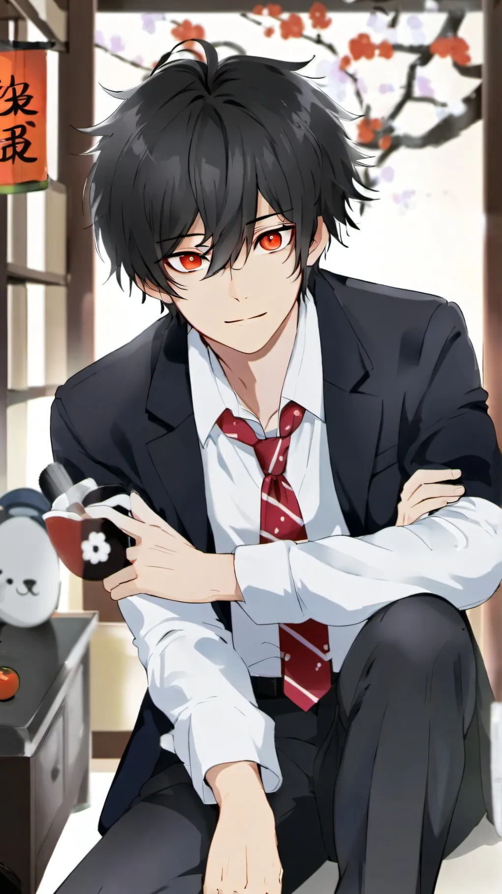 ai character: oni Yamaki background