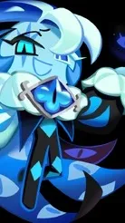 ai character: Shadow milk cookie background