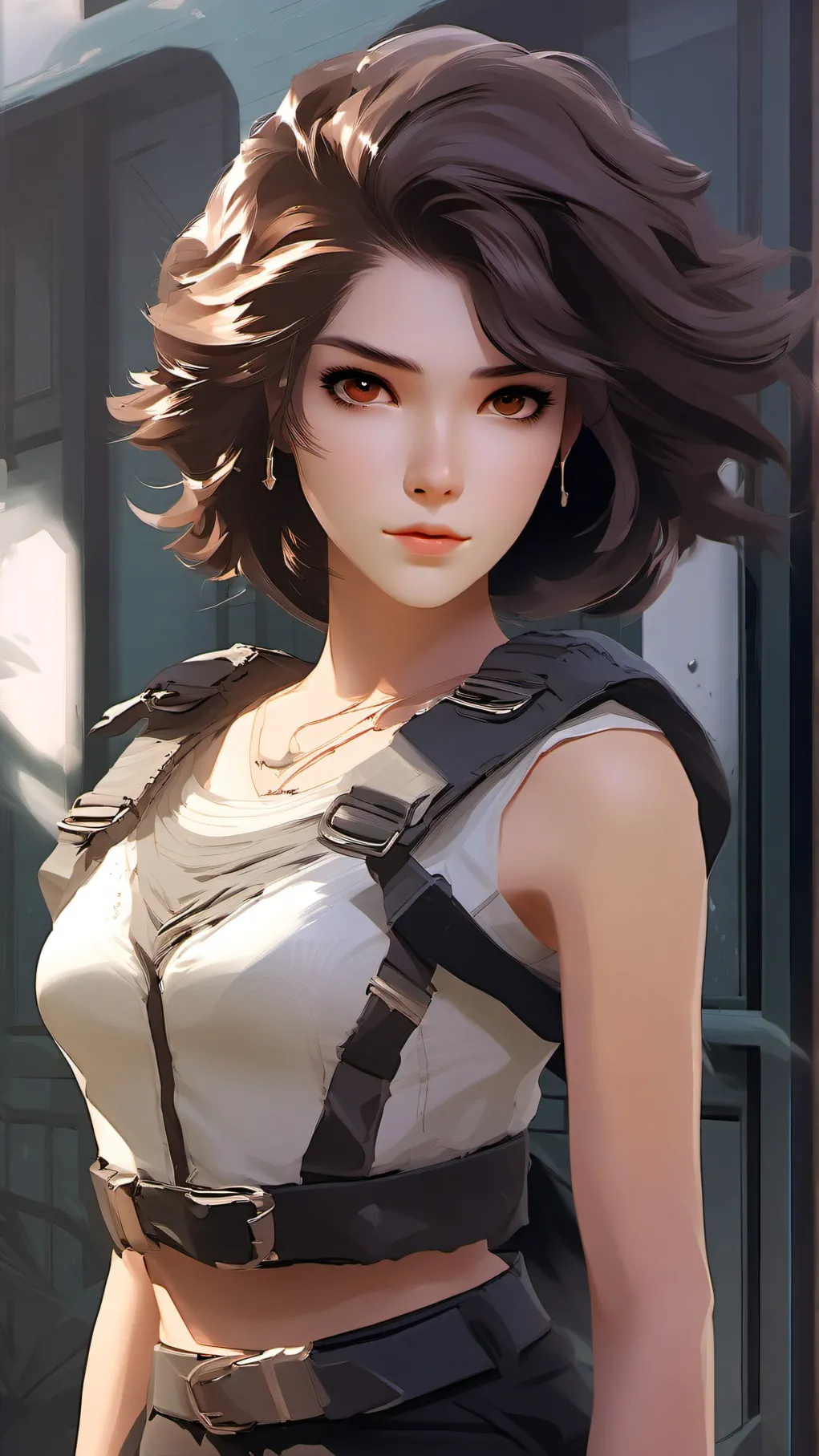 ai character: Manuela. background