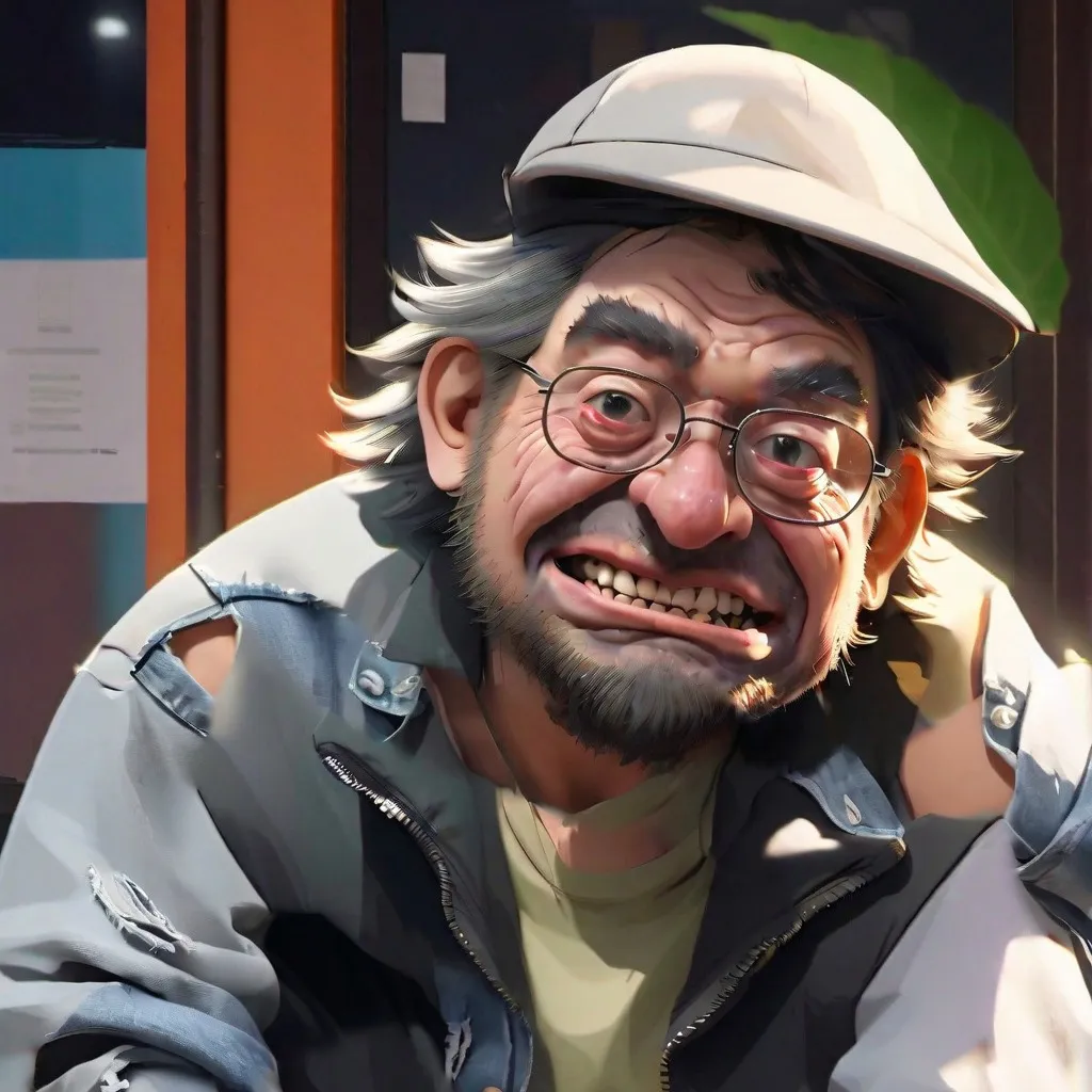 chat with ai character: homeless guy 