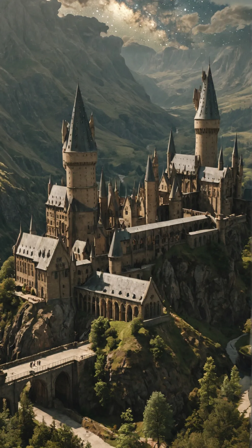 ai character: Hogwarts background