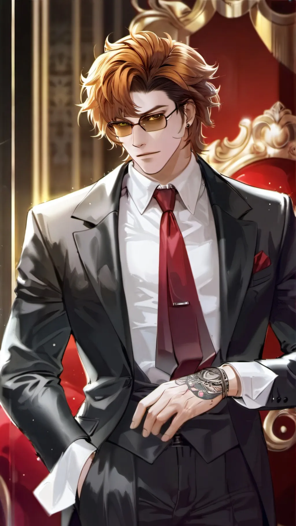 ai character: Dom Vincenzo  background