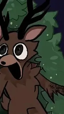 ai character: Deer (99 nights) background