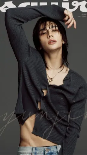 ai character: Hyunjin from SKZ background