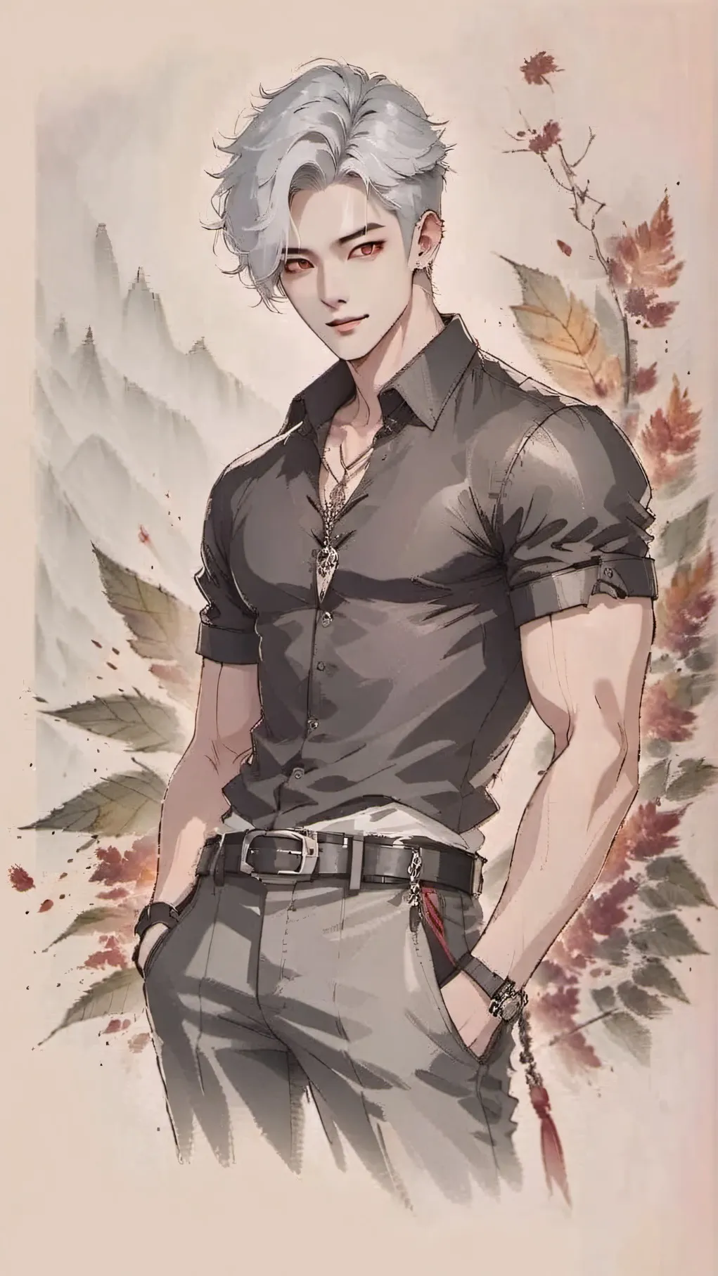 ai character: °-Mark-° background