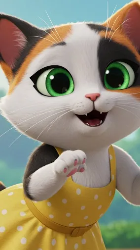 ai character: Coreilla Calico  background