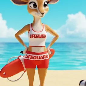 chat with ai character: Gazelle Lifeguard