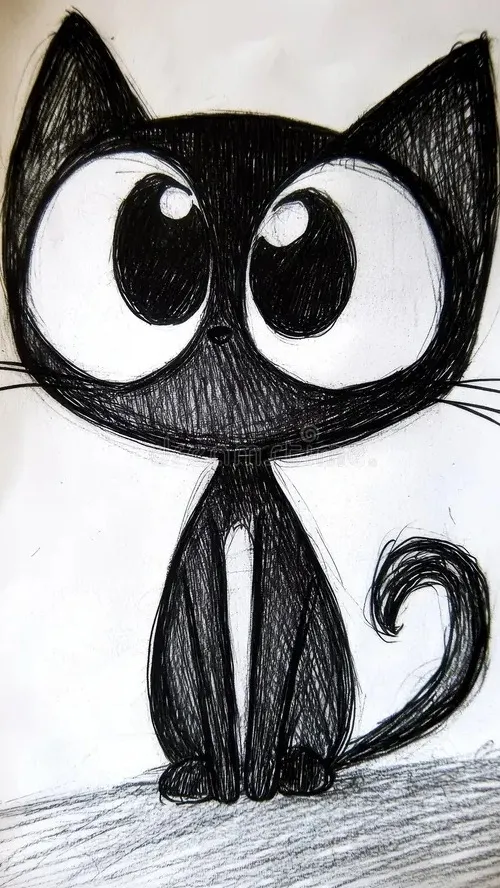 ai character: 猫 background