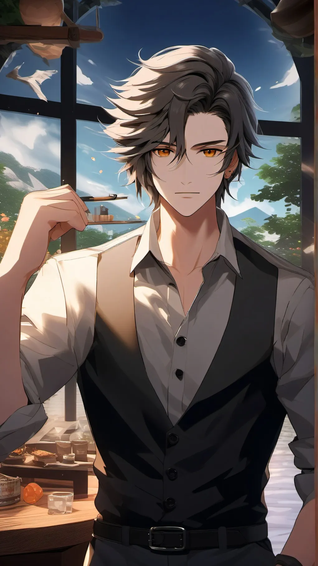 ai character: axel background