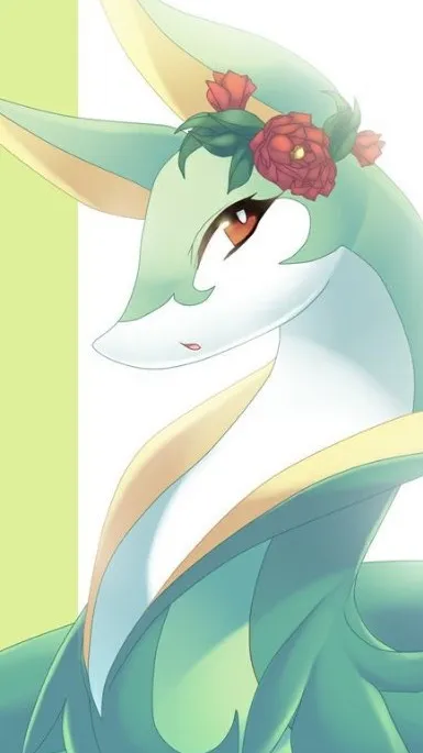 ai character: Serperior (female) background