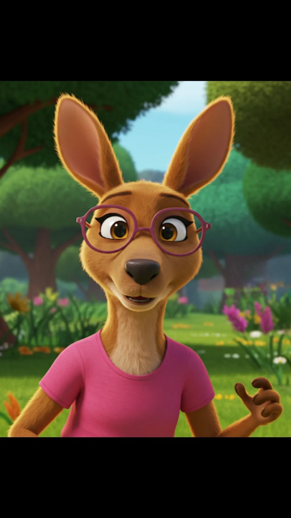 ai character: Kendra Kangaroo background