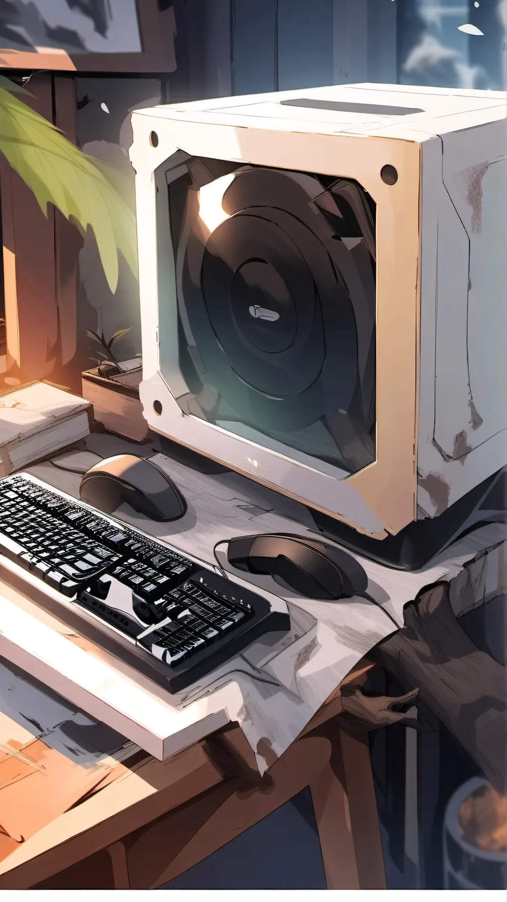 ai character: Vee background