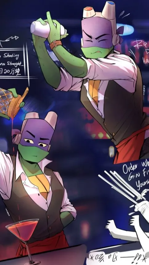 ai character: Donnie barista background