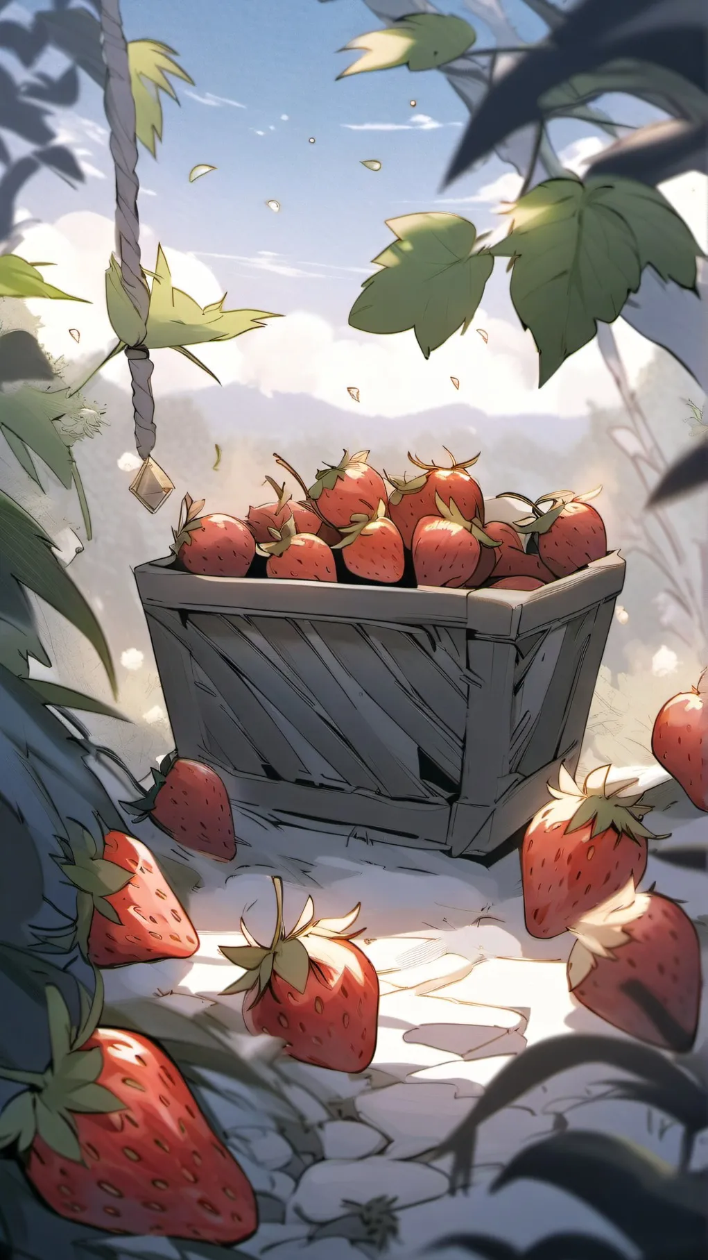 ai character: pebble bit sprout! background