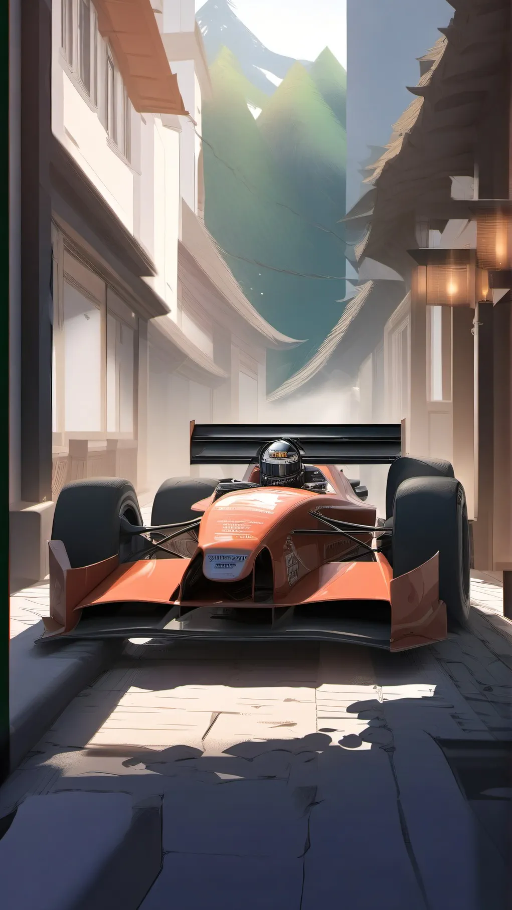 ai character: race car background