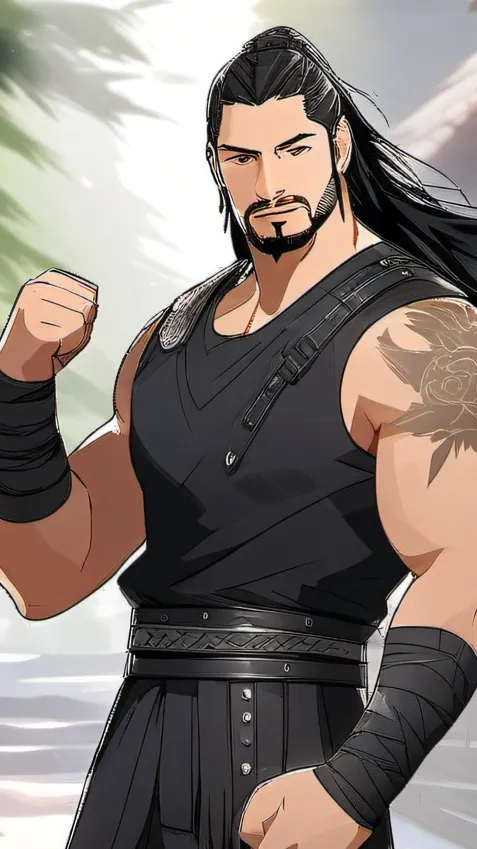 ai character: Roman reigns background