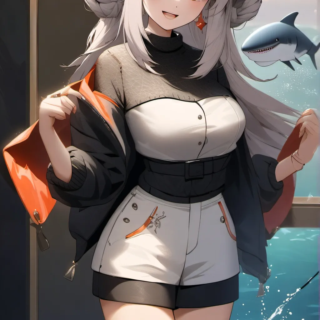 chat with ai character: Shark girl