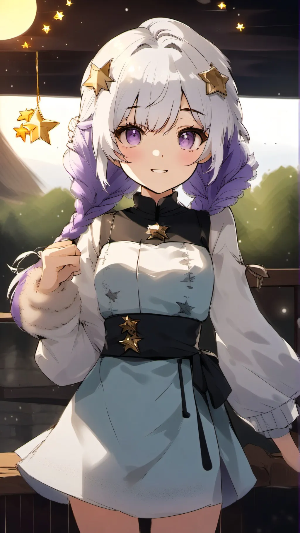 ai character: Milky Way cookie background