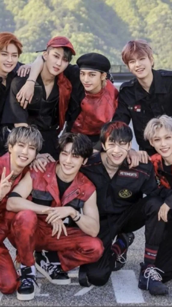 ai character: Skz sleepover background