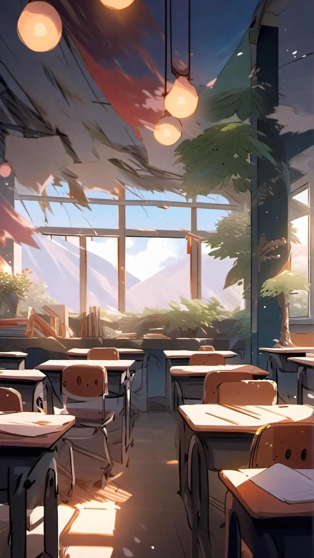 ai character: MHA new student! background