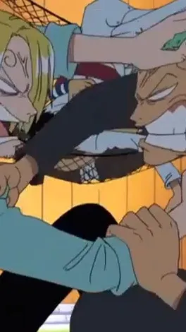 ai character: Zoro and Sanji background