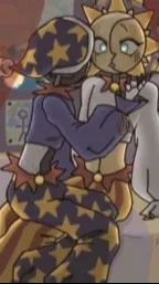 ai character: sun x moon  background