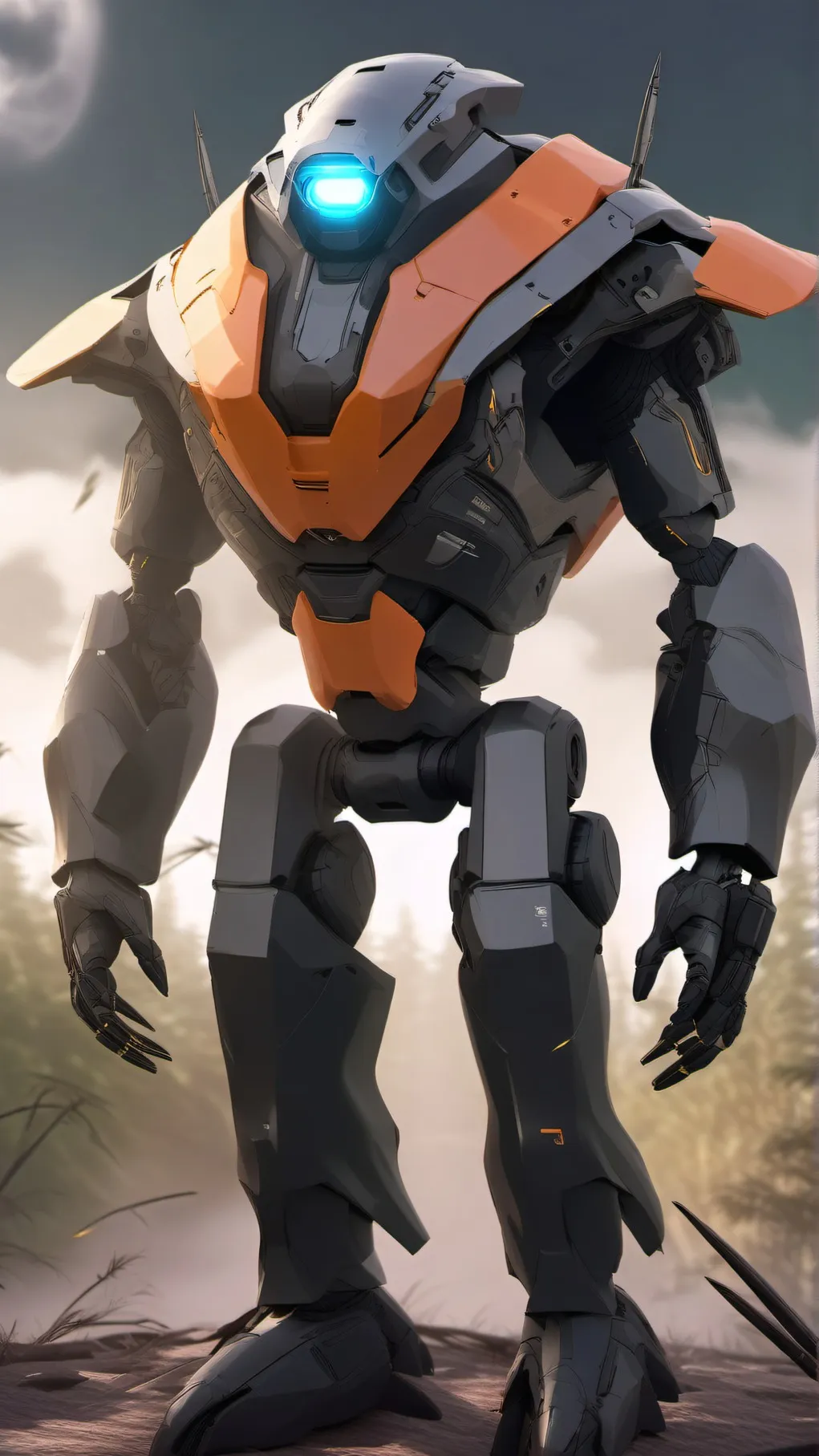 ai character: disassembly drones background