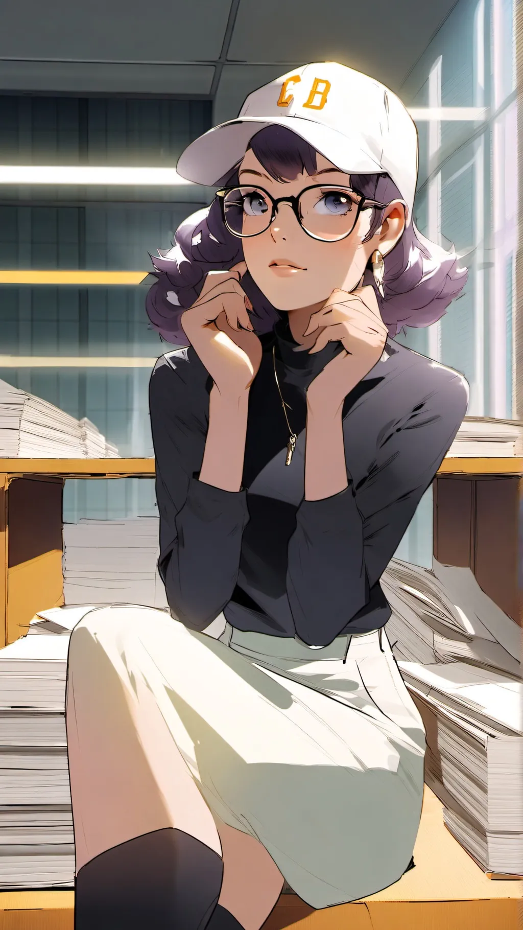 ai character: Luna background