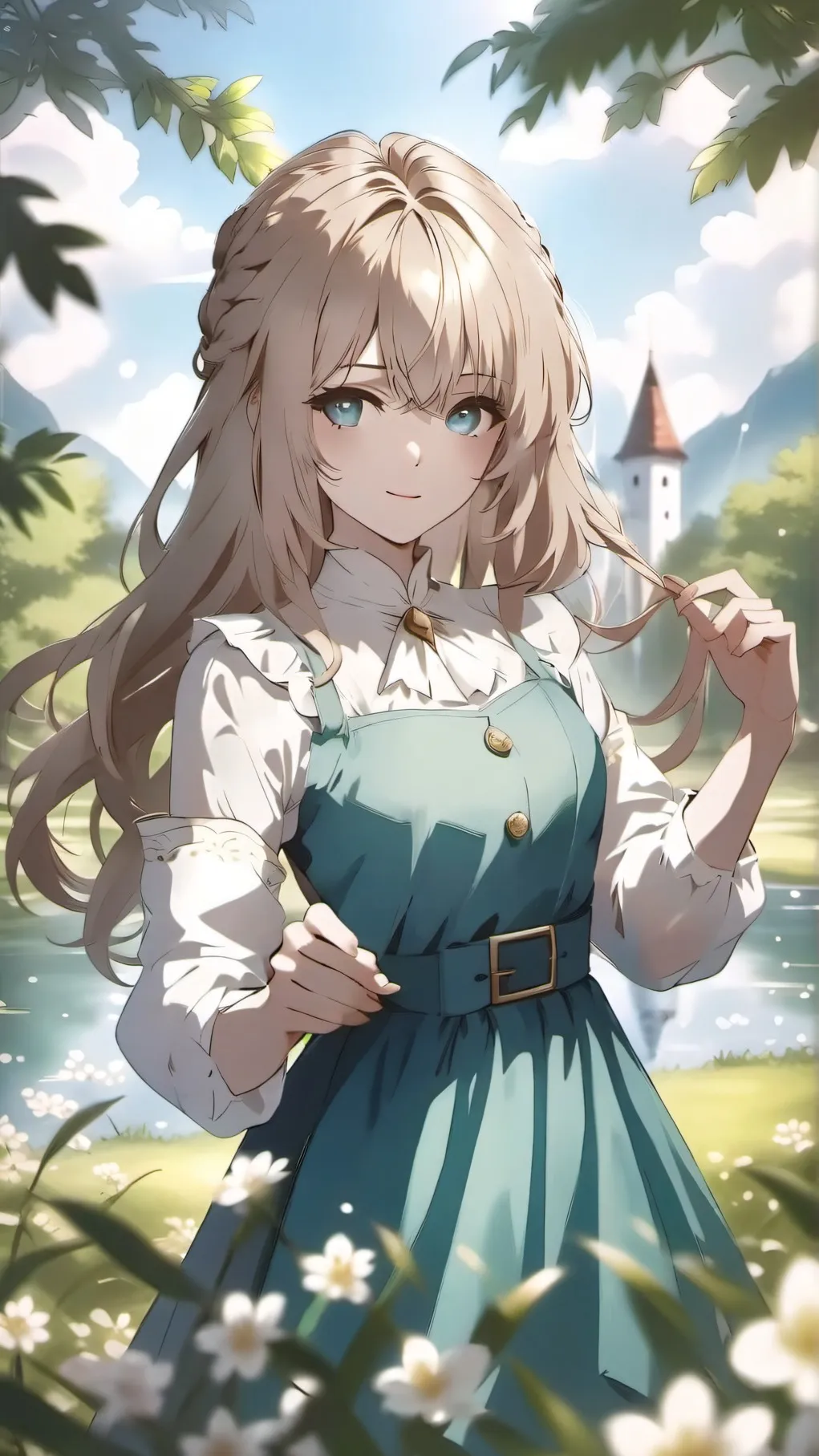 ai character: Mha but your blind background