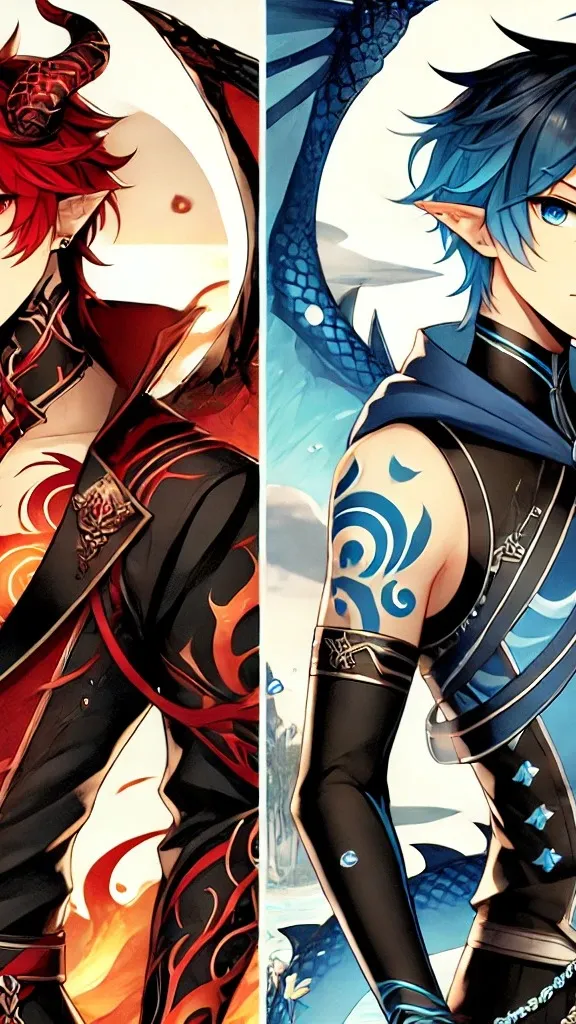 ai character: Inferno/Wave background