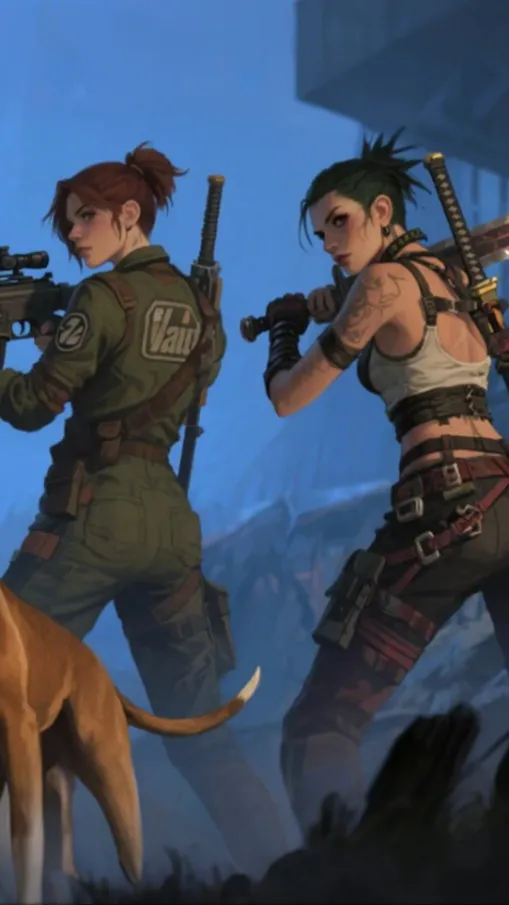 ai character: Valerie & Raven background