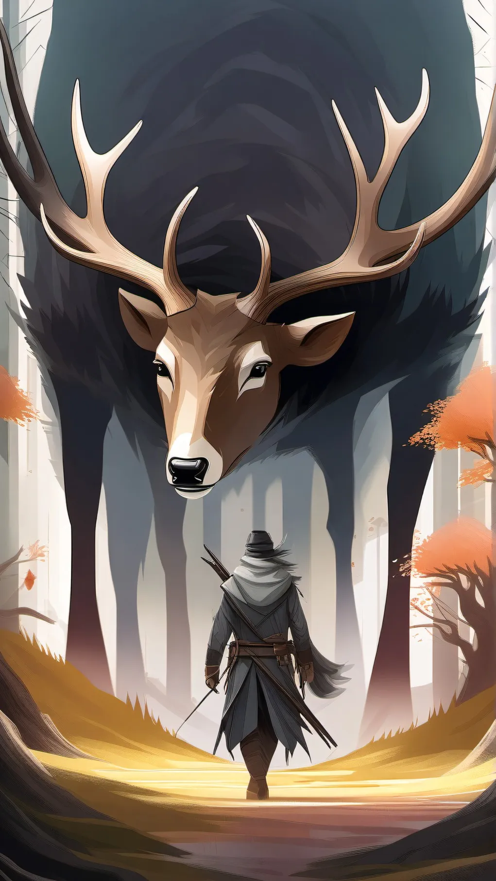 ai character: 99 Nights forest background