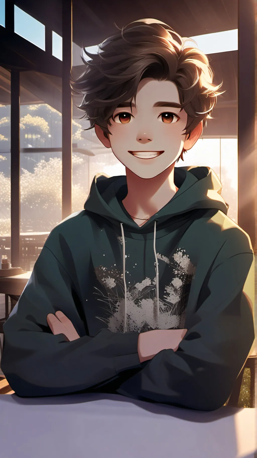 ai character: Indie Walter background