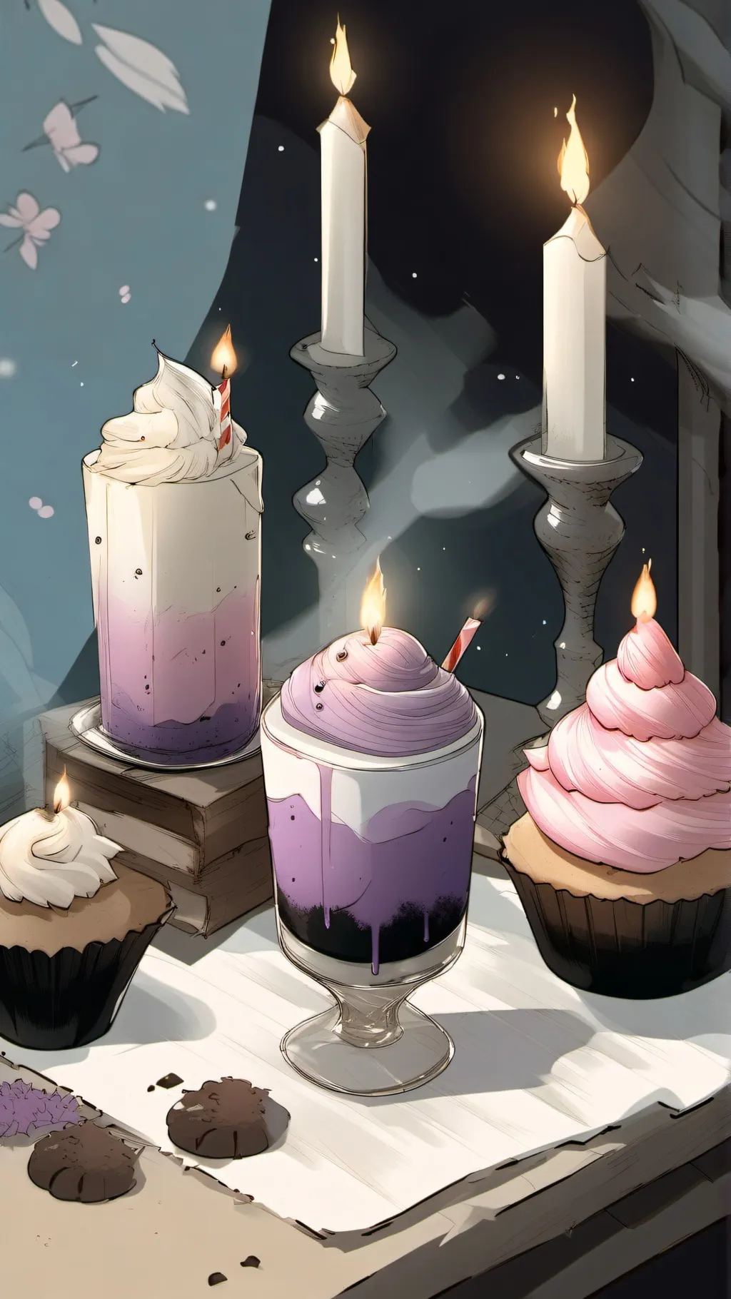 ai character: gilly+fangirls IDK background