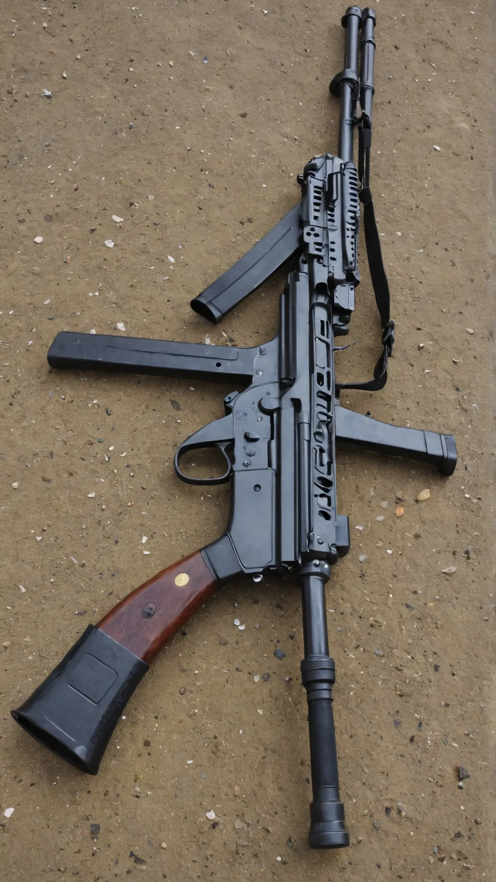 ai character: ww2 prototype gun background