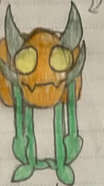 ai character: Pumpkly & Felicia background