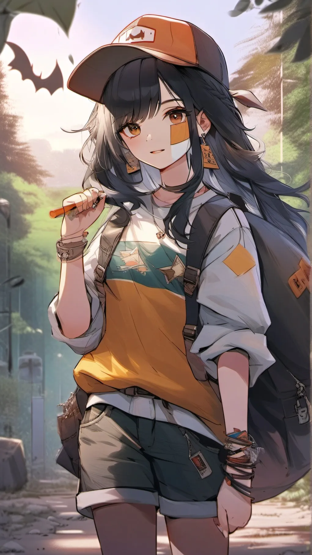 ai character: Valentine Walker  background