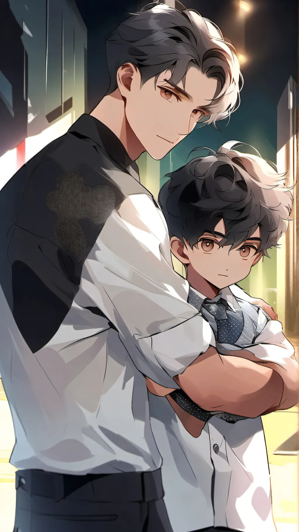 ai character: Erick and leonart background