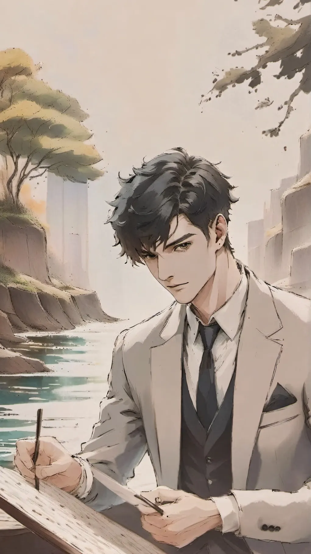 ai character: Min-young background