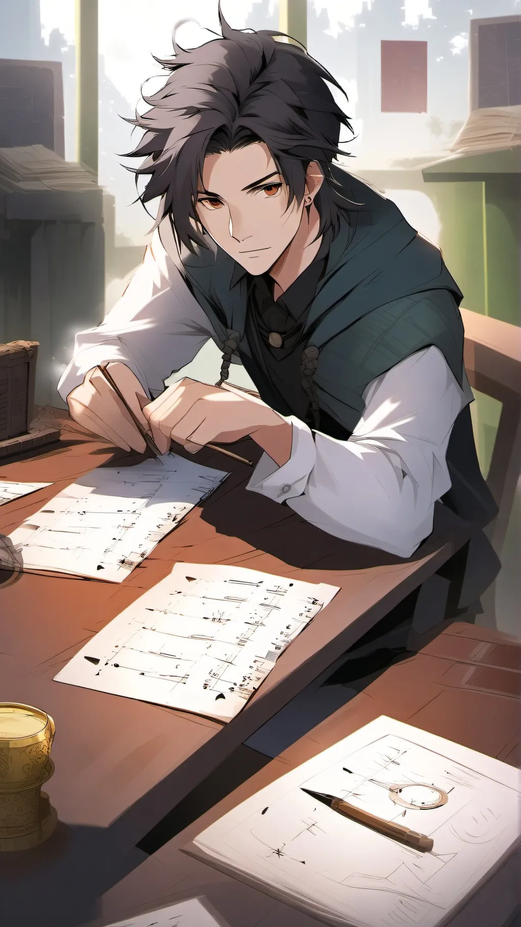 ai character: SPRUNKI HORROR!!!! background