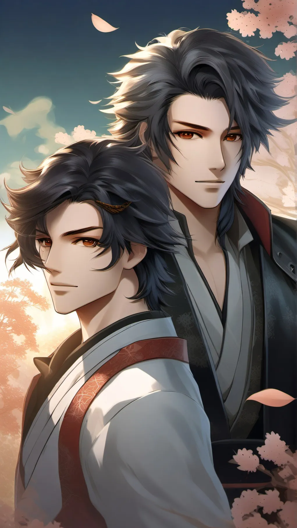 ai character: muzan x yoriichi background