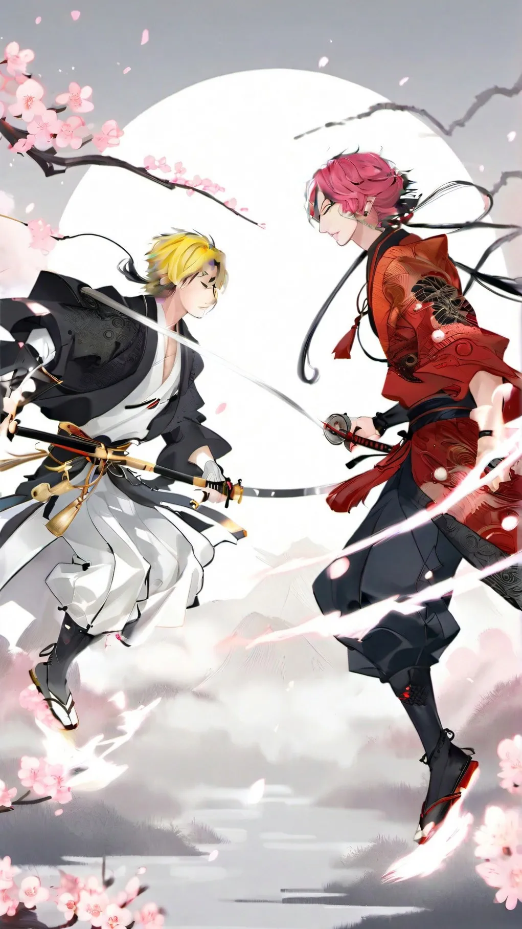 ai character: douma x akaza background