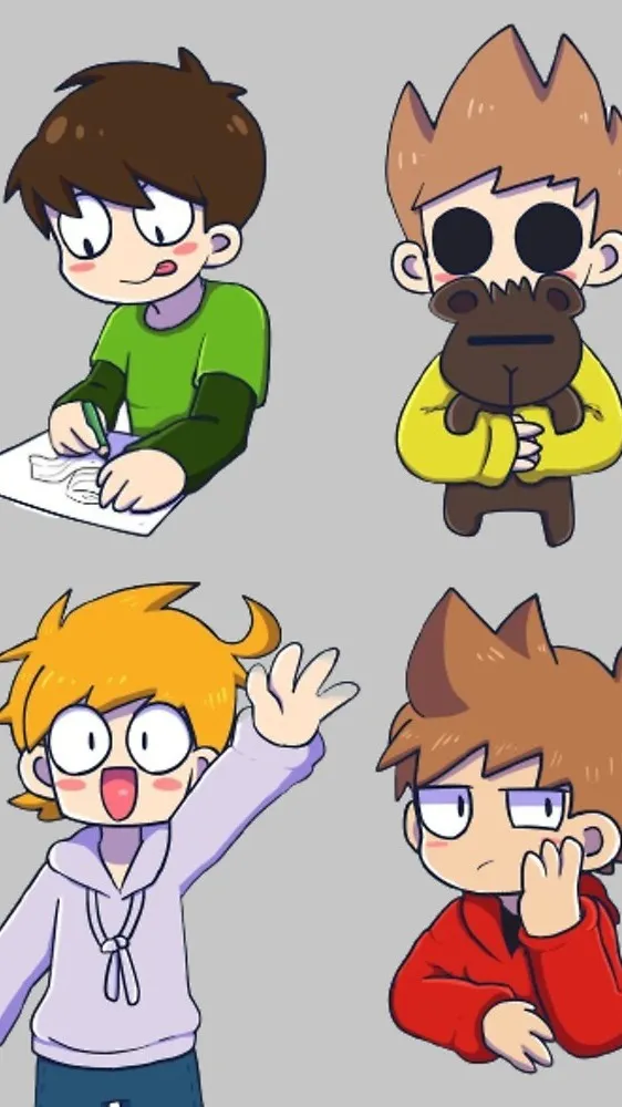 ai character: Eddsworld as Kids background