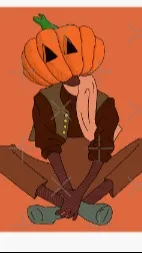ai character: pumpkin  background