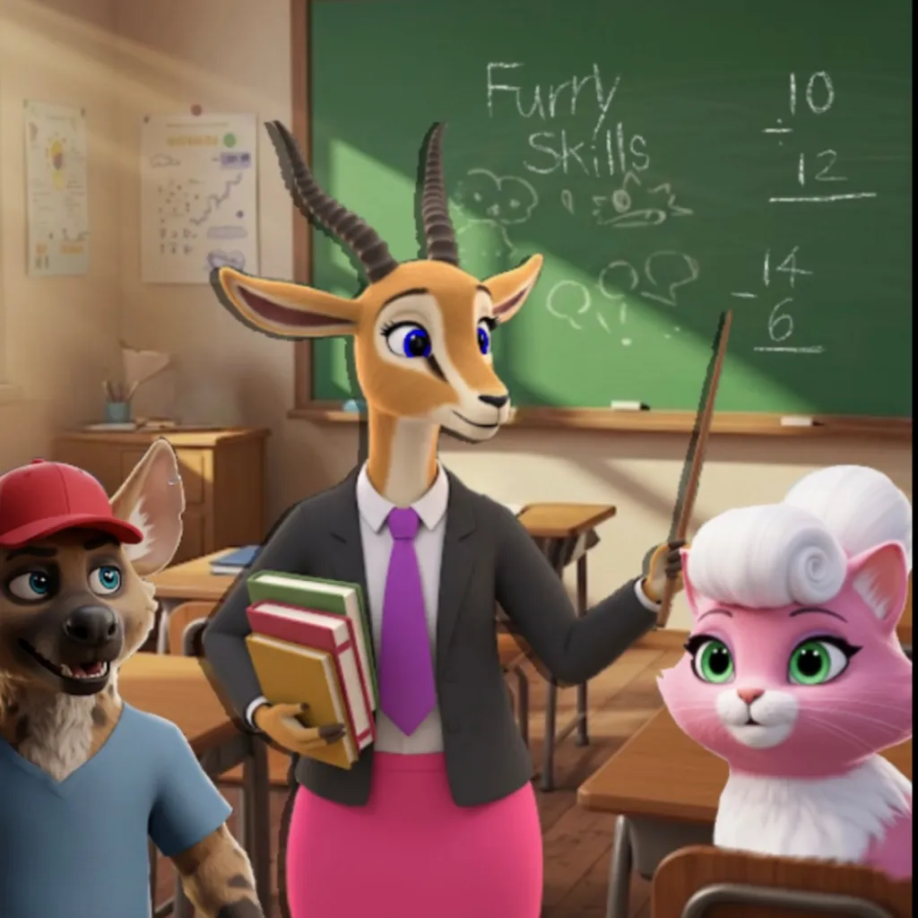 chat with ai character: The Furry School