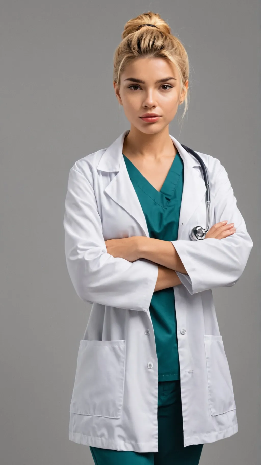 ai character: Dra. Melanie background