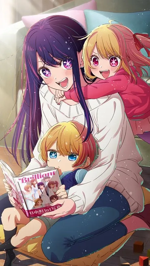 ai character: hoshino family au background