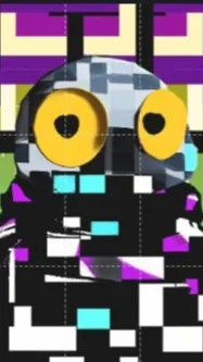 ai character: statical sans background